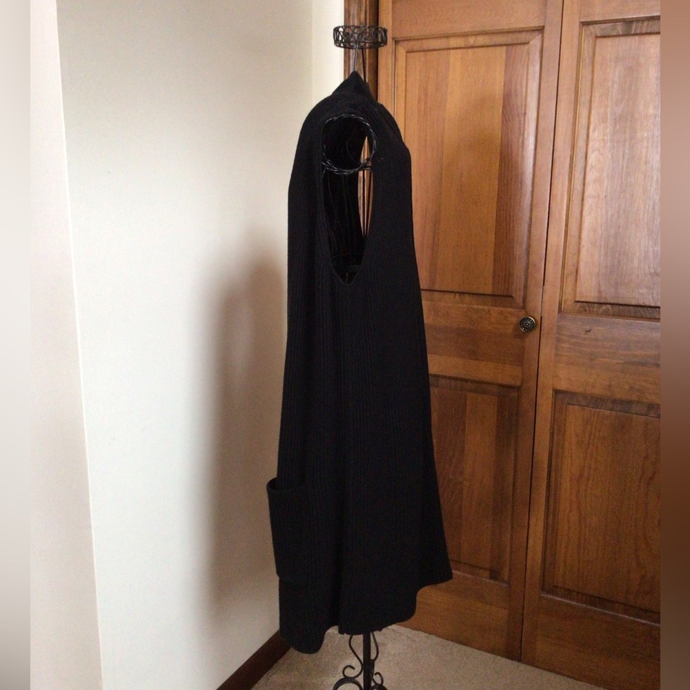 Splendid Cotton blend sleeveless cardigan, Black, Small - Picture 9 of 11